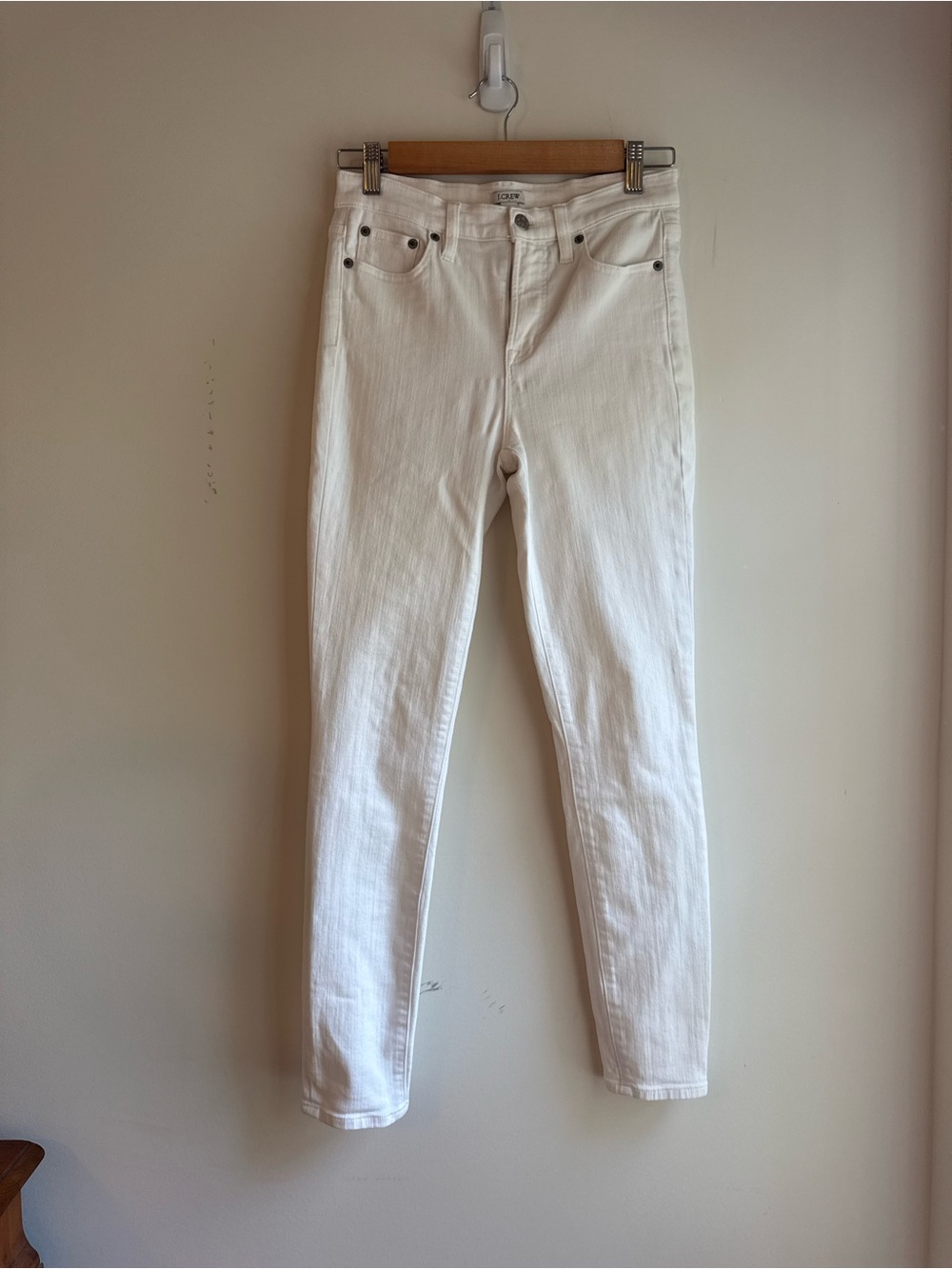 J. Crew White Skinny Jeans - High-Rise Slim Fit